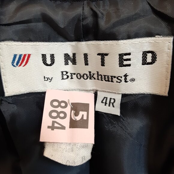 United Airlines Y2K * Navy Uniform Dress * Size 4-See Measurements * Stewardess - Picture 2 of 7